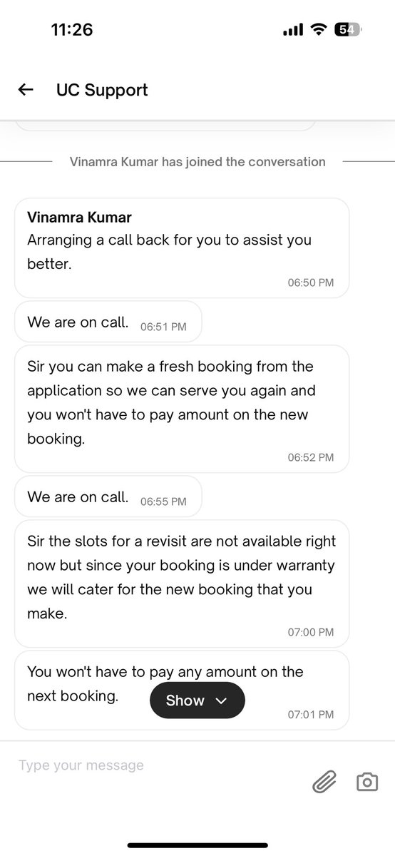 ItzPraNz's tweet photo. Frustrating customer exp at @urbancompany_UC . They make fake promises about warranty and then they are not willing to cater to it. On top of that the customer support is literally worst. They keep parking the chat without acknowledgement from customer. Well done @abhirajbhal 👏 https://t.co/xQEM6hH6sz