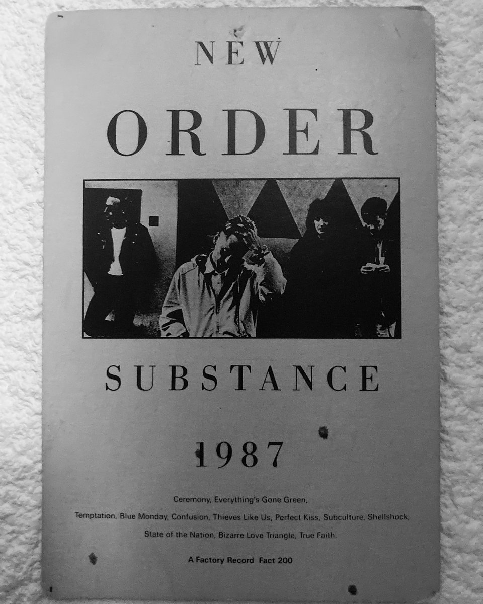 cbasterra's tweet image. Ce document à valeur historique ressort le 10 novembre - comme un retour vers le futur.
#substance #neworder #factoryrecords #petersaville