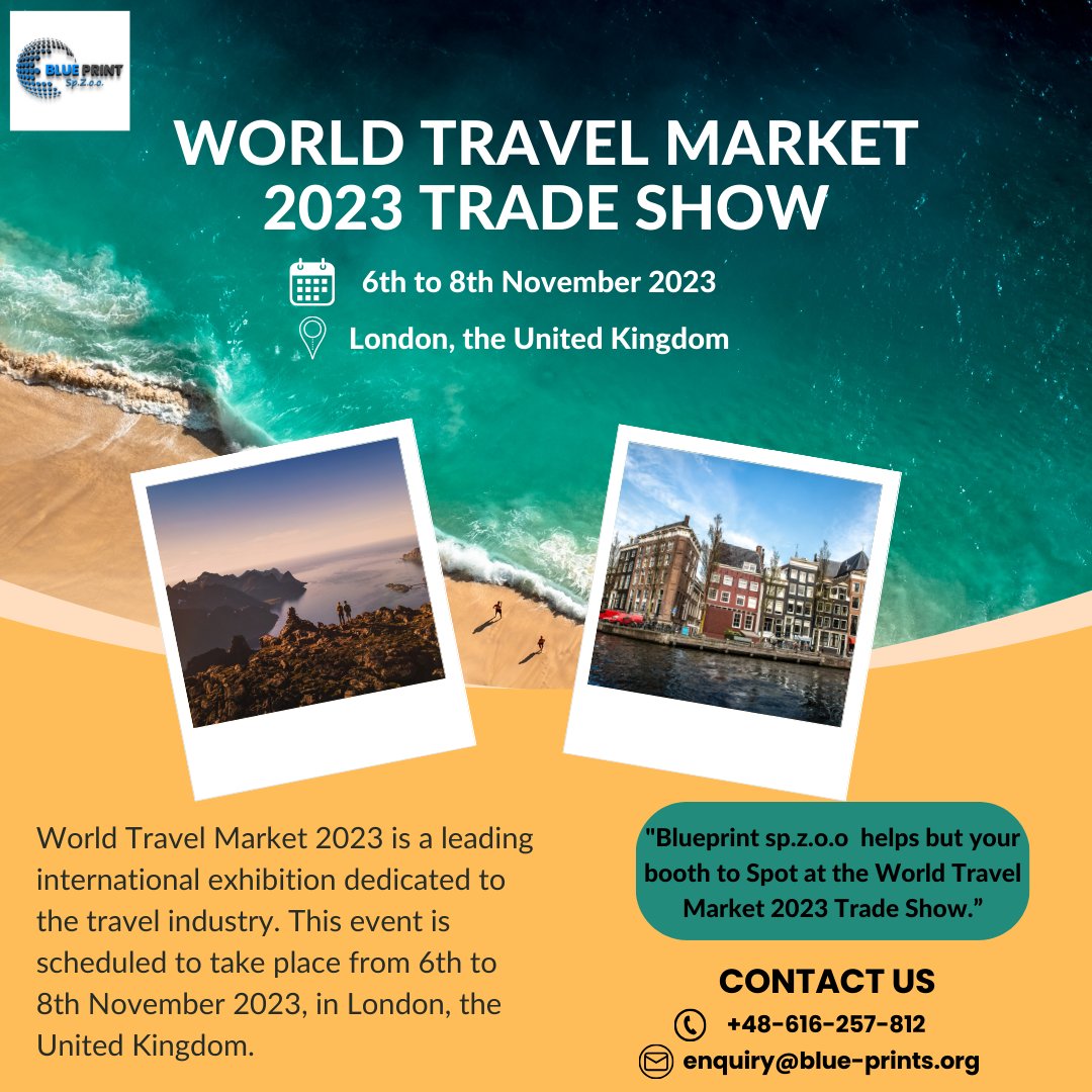#World #Travel #Market 2023 is a leading international exhibition dedicated to the #travel #industry. This event is scheduled to take place from 6th to 8th November 2023, in #London, the #United #Kingdom.
To know more visit here: blue-prints.org/wtm-london/