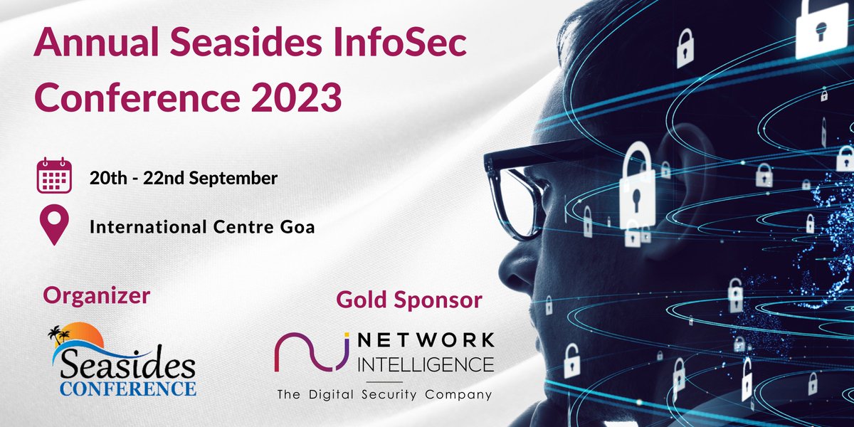 niiconsulting's tweet photo. We are pleased to be a Gold Sponsor at the Annual Seasides InfoSec Conference 2023. 

Join us at the event for insightful discussions on how AI is revolutionizing the field of cybersecurity.

#NetworkIntelligence #AI #Cybersecurity #SeasidesConference #Goa @seasides_conf https://t.co/fwp8UREthx