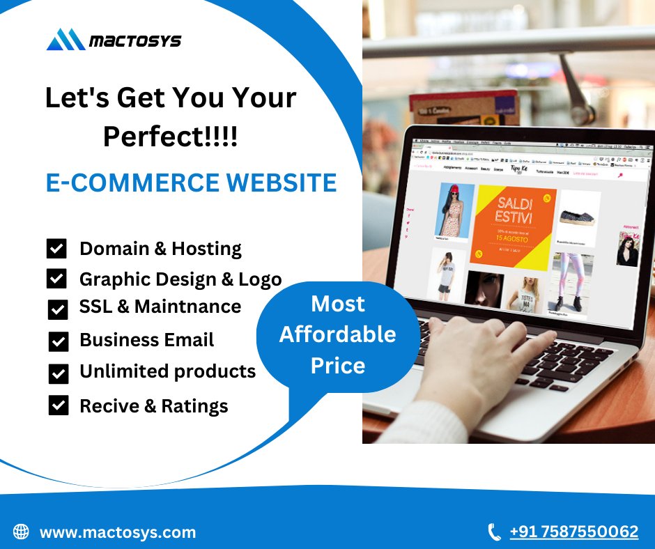 mactosys's tweet image. "Transform Your Business with the Perfect E-commerce Website!" 🚀
#ecommercebusiness #ecommercewebsitedesign #ecommercewebdevelopment #webdevelopment #websitedevelopmentservices #webdevelopmentcompany #mactosys