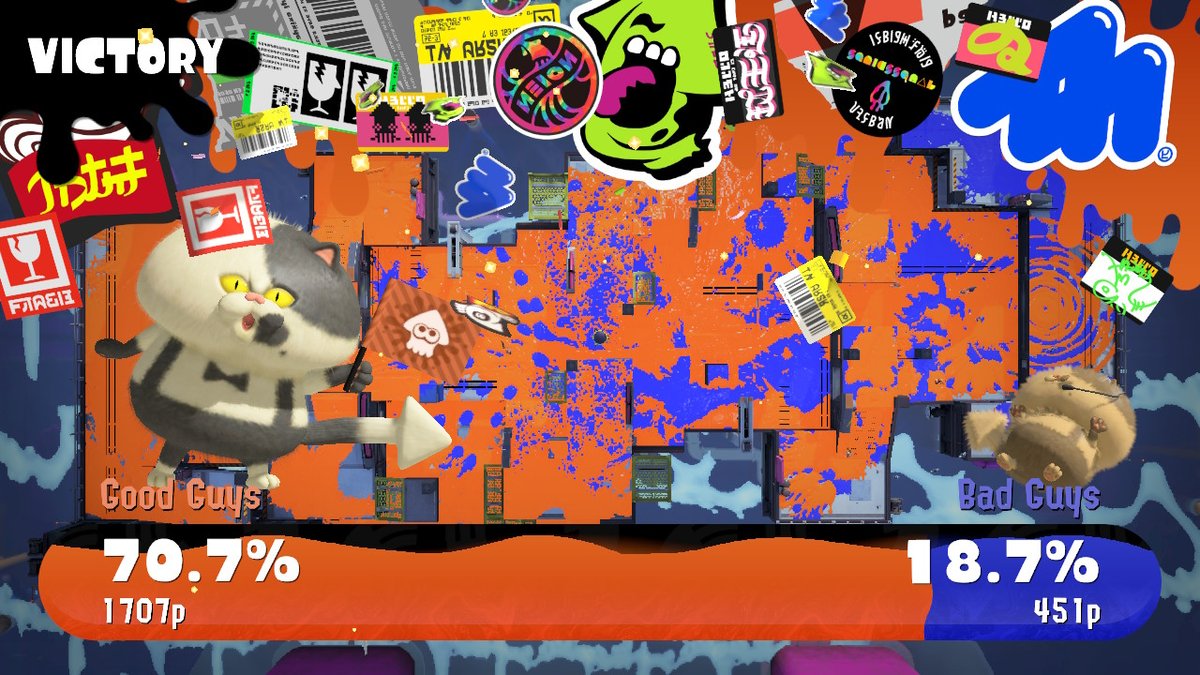 Kaylynn_WeedCo's tweet photo. Demolished...... #Splatoon3 #NintendoSwitch https://t.co/68nBqR36Ya