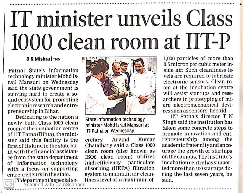iciitp's tweet image. News coverage
#cleanroom
#cleanroomtechnology
#cleanroomequipment
#IndustriesBihar
#zerolabbihar