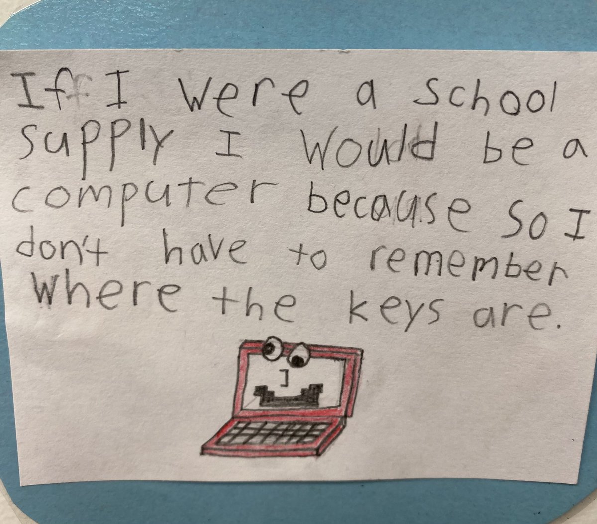 MrsWellsHB's tweet photo. What school supply are you? https://t.co/o3kbGBFSdh