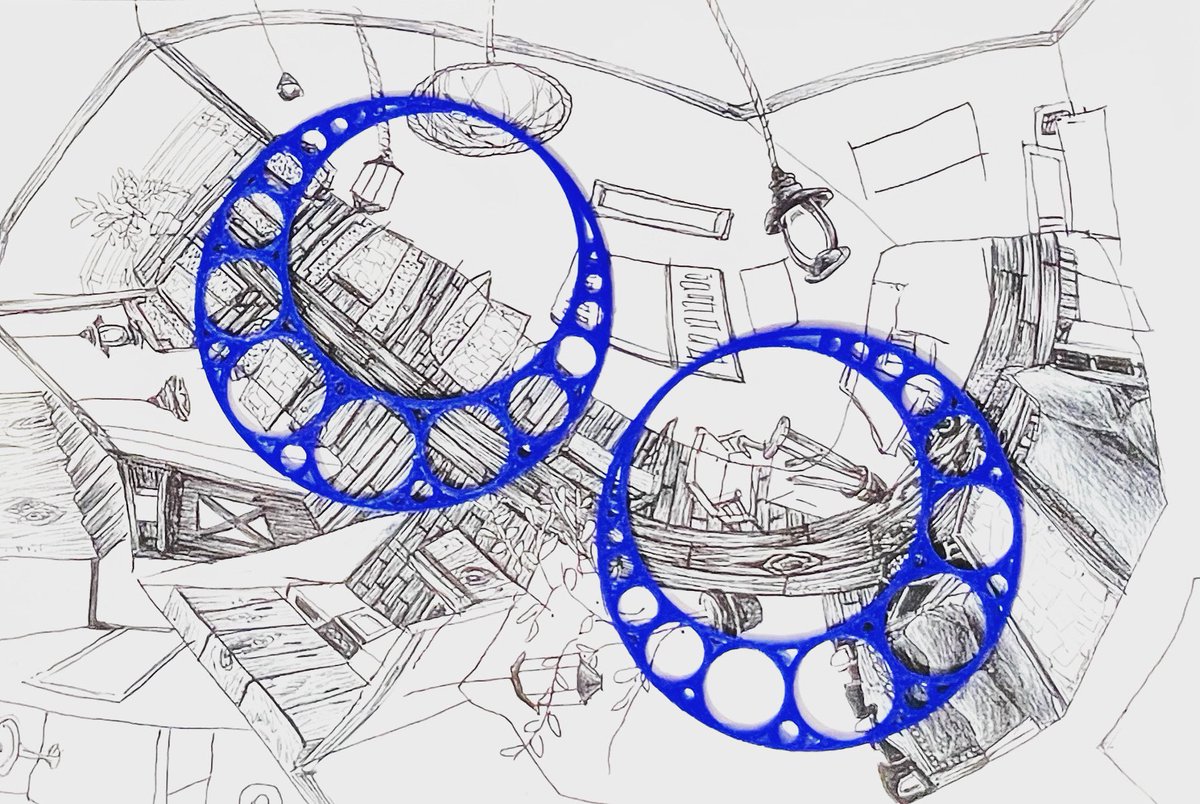 3dSeptem's tweet image. Test 3D printed Apollonian Earrings designed by @mathzorro 

#flashforge #creatorpro2 #3dprintedjewelry #Septem #mathjewelry