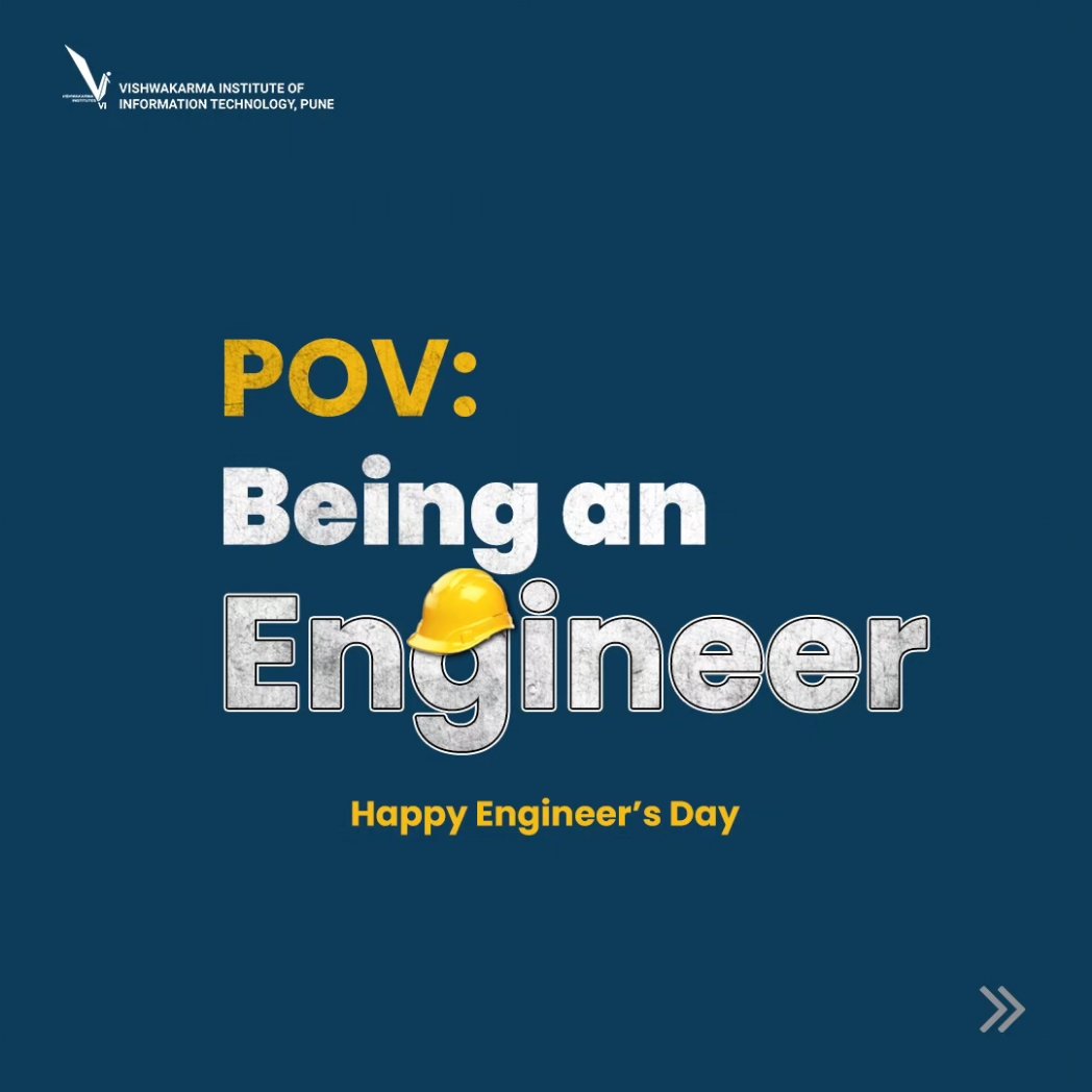 viit_pune's tweet photo. Here's to all the engineers on a scientific adventure to make a difference and build the future. Happy Engineer's Day! Keep empowering the world.
#engineeringdays #happyengineersday #engineeringday #viitpune #engineeringcollege #engineering #Engineeringlife https://t.co/Y9Yxt4JMte