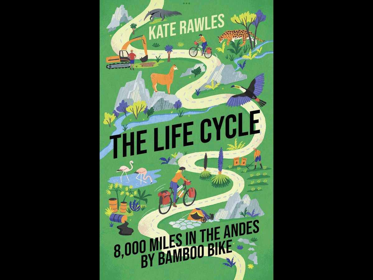 liziwake's tweet photo. @wrathofgnon Read The Life Cycle by @CarbonCycleKate. She cycled the length of S America on a bamboo bike researching environmental issues. Excellent book. https://t.co/romZo3SZYh
