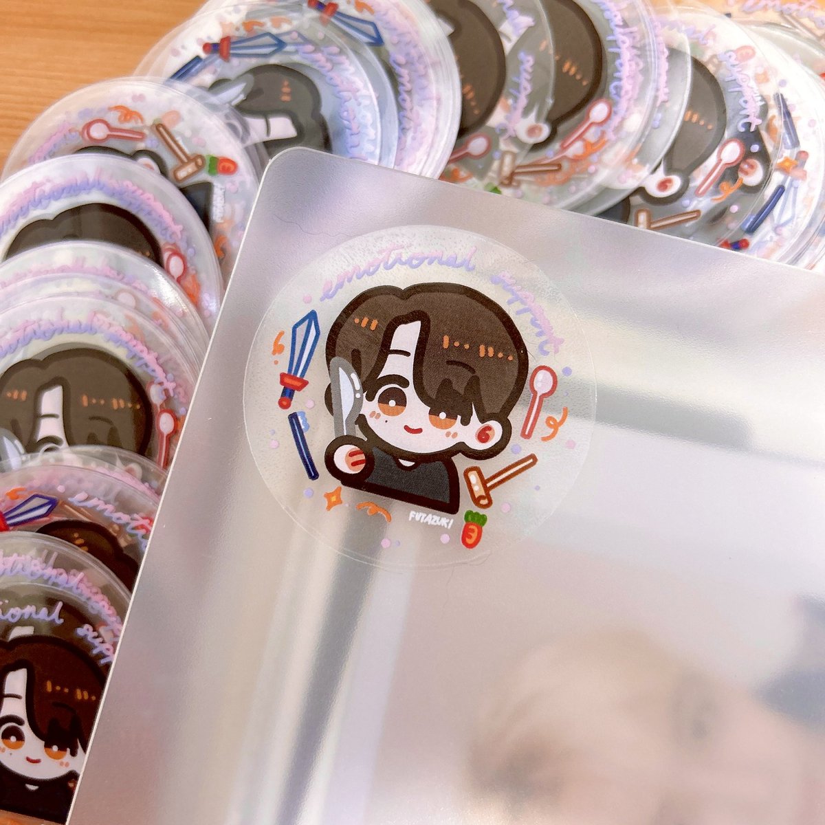 futazuki's tweet photo. I’ll be giving out these emotional support hannie stickers on 30 Sep at @svtincarats #bunnyhannie event!

Limited to 1 per receipt, just RT &amp; like this to redeem🫶

Will update timing on d-day! See yall there🫵 I only have ~80 so fcfs🏃‍♀️🏃🏃‍♂️💨 https://t.co/C6DS9nfb2I