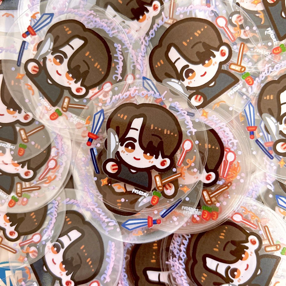 futazuki's tweet photo. I’ll be giving out these emotional support hannie stickers on 30 Sep at @svtincarats #bunnyhannie event!

Limited to 1 per receipt, just RT &amp; like this to redeem🫶

Will update timing on d-day! See yall there🫵 I only have ~80 so fcfs🏃‍♀️🏃🏃‍♂️💨 https://t.co/C6DS9nfb2I