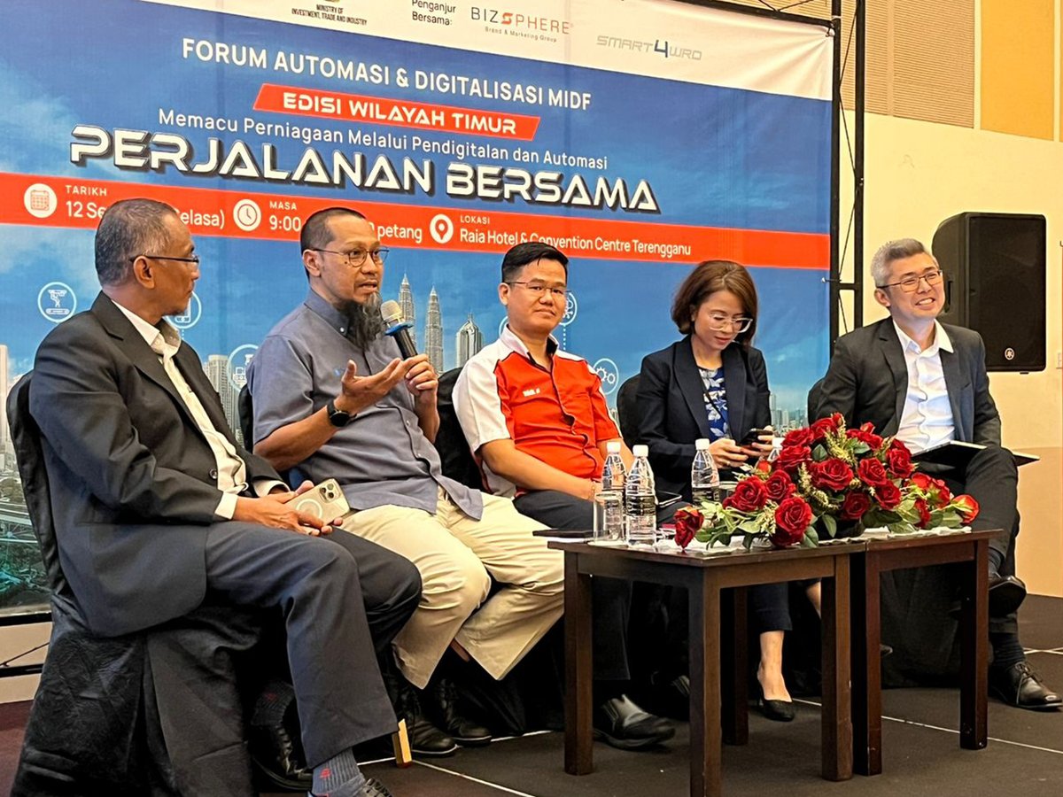 tr_trobot's tweet image. 12th September 2023 - T-Robot showcased its innovation at the MIDF Automation and Digital Forum (East Coast Edition) held at Raia Hotel &amp;amp; Convention Centre Terengganu. 

Thanks to all who visited our booth! Stay tuned for updates!
@mtdcmalaysia
#trobot #co9p #ir40