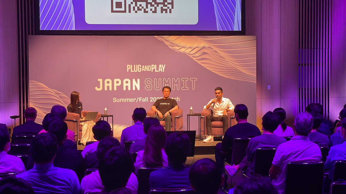 plugandplayjp's tweet photo. Talk Session「生成AIはどう社会に変化をもたらすのか」を実施中！　

Tiago Ramalho 氏「顧客の課題を正しく理解すれば、より速い適切なモデルを選ぶことができる」

#JapanSummit #Day2 https://t.co/rZ0szr7UcU