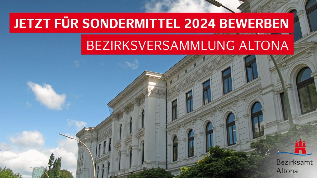 Aufgepasst: Altonaer Bürger*innen, Initiativen und Einrichtungen können bis spätestens 27. Oktober Anträge auf Zuschüsse aus #Sondermittel|n bei uns stellen, wenn sie förderungsfähige #Projekte in Altona durchführen möchten.
▶ hamburg.de/contentblob/17…