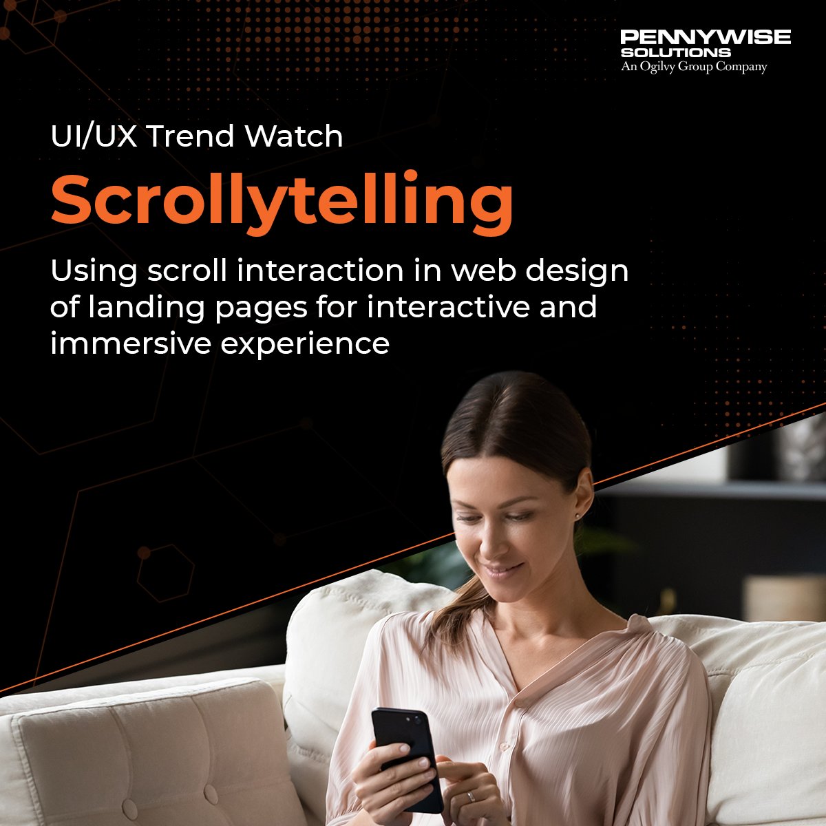 #Scrollytelling combines the art of #storytelling with interactive web design. It's all about using scroll interactions to guide users through an immersive &amp; engaging journey.

To know more, visit pennywisesolutions.com/design/

#PennyWise #UI #UX #UserInterface #UserExperience #Design