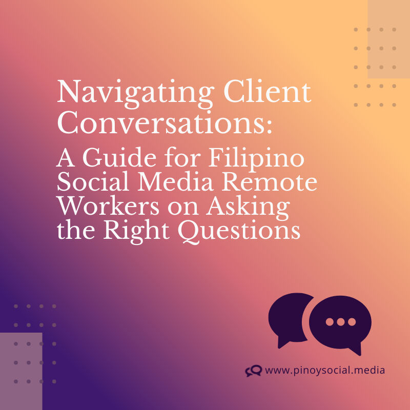PinoySocMed's tweet photo. Want to level up in client conversations? 🤔
Check out this guide for Pinoy social media marketers: https://t.co/IpXXkEyo1F.
Get the tips you need to become an expert in client communication!
Ready to start mastering the art of conversation?
#pinoysocialmedia
#pinoyVAs https://t.co/1uVCyTqLth