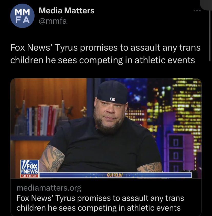 So they’re allowed to just say they wanna beat up children now?