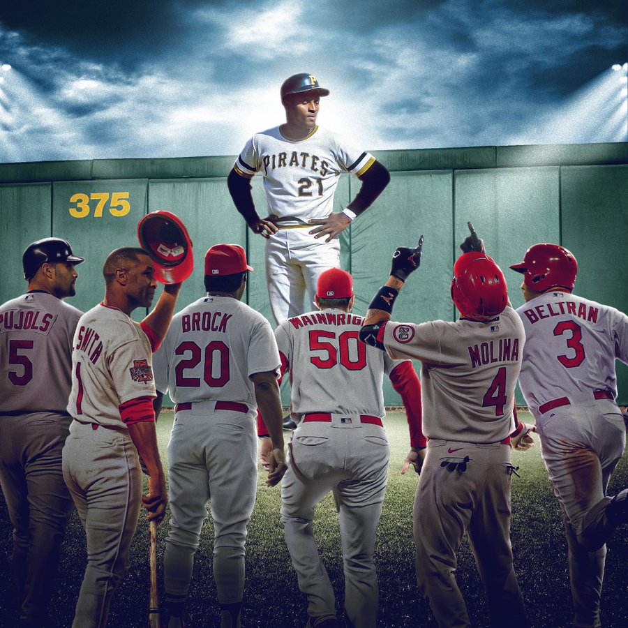 AugieNash's tweet photo. As we honor the life and legacy of #RobertoClemente today, here are the Cardinals players who have been awarded the prestigious Roberto Clemente Award. #STLCards #RobertoClementeDay

Brock - 1975
Smith - 1995
Pujols - 2008
Beltran - 2013
Molina - 2018
Wainwright - 2020 https://t.co/6I3rwhNDv4