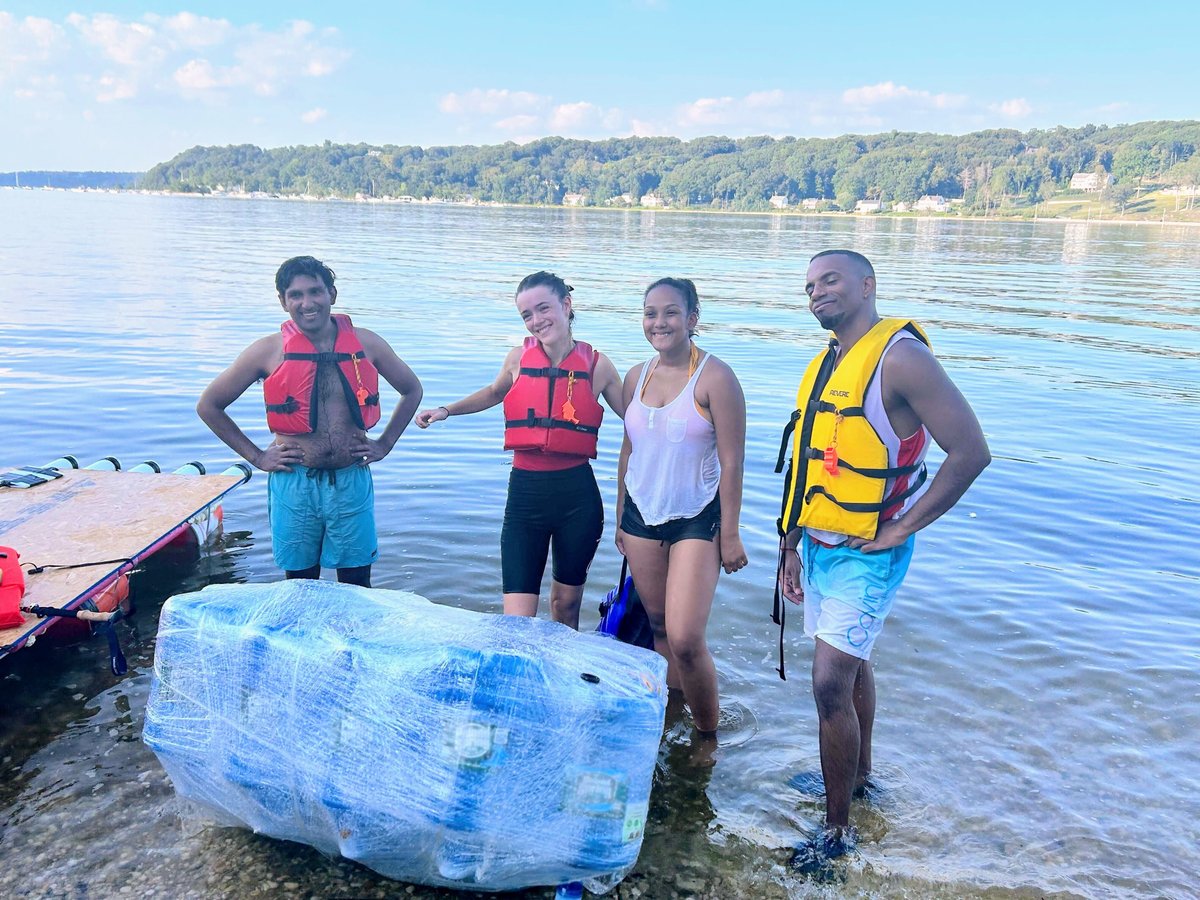 Helen Hou (@helenxhou) on Twitter photo Our lab built a ‘raft’ from scratch and successfully sailed around the harbor (read: swam together while pulling our raft) in the annual <a href="/CSHL/">Cold Spring Harbor Laboratory</a> raft race. So very proud of the fun and can-do spirit of the lab! Our lab built a ‘raft’ from scratch and successfully sailed around the harbor (read: swam together while pulling our raft) in the annual <a href="/CSHL/">Cold Spring Harbor Laboratory</a> raft race. So very proud of the fun and can-do spirit of the lab!