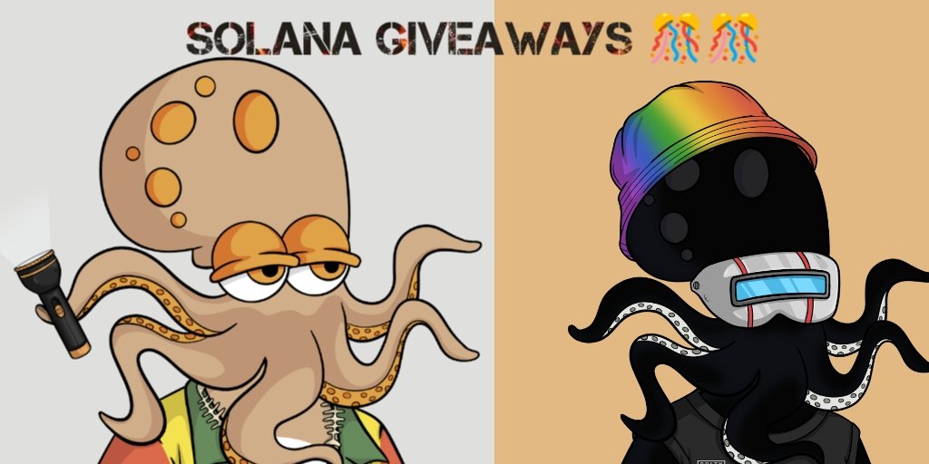 Scrambller's tweet photo. I’ve partnered up with @SoltyKrakens 🐙🐙

🚀 We’re giving away 🚀

— 0.25 × 1  $SOL Prize 🏆
— 1× SoltyKrakens NFT 🏆

• Follow me &amp; @SoltyKrakens ( 🔔)
• Like &amp; RT 
• Tag one NFT friend 

Ends in 24 hrs ⏰⏰

#Solana  #NFTs #SolanaGiveaway https://t.co/cUai0T4Q8o