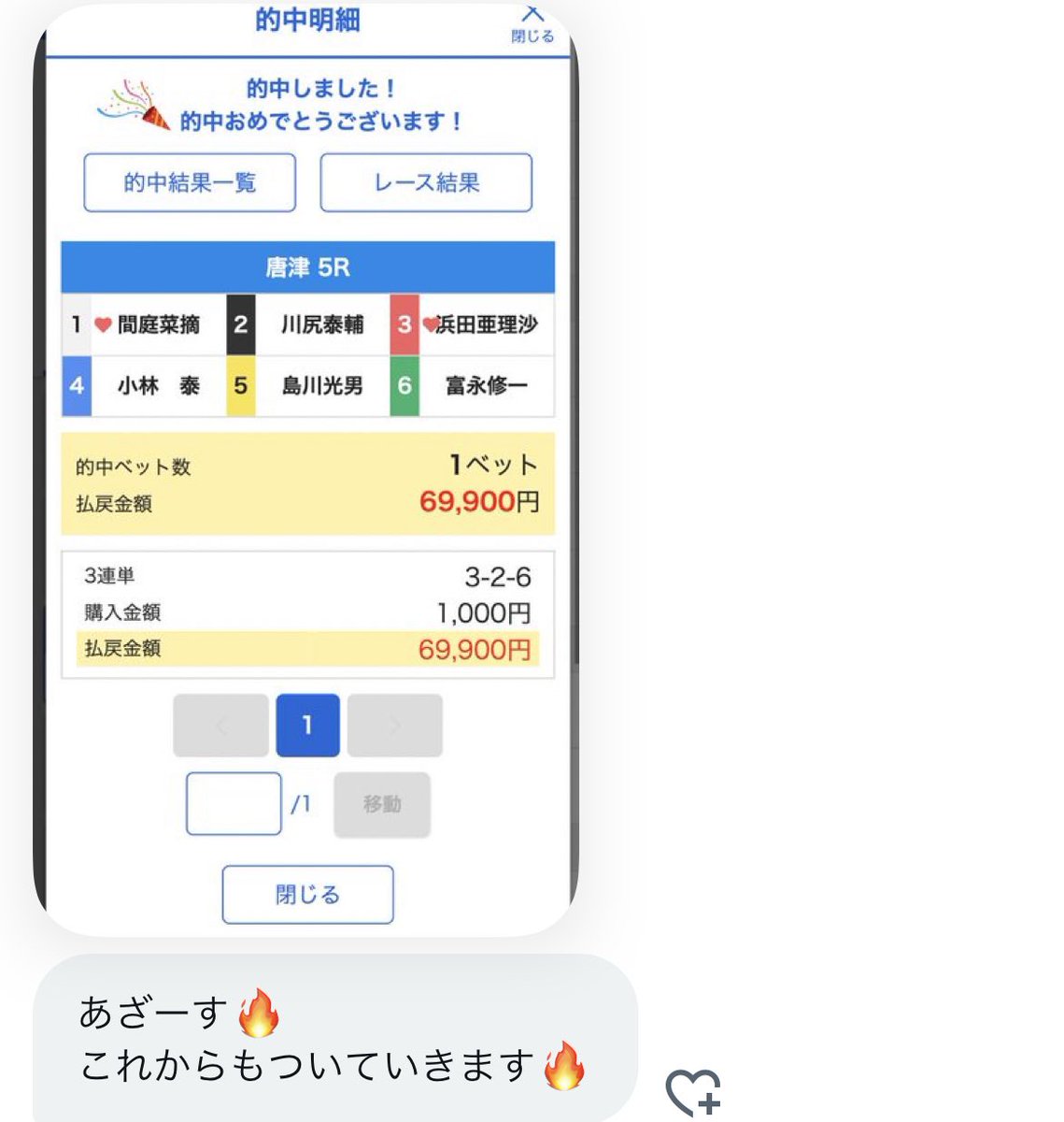 1903rne1's tweet photo. ⭐︎無料予想⭐︎

惜しくも万舟ではありませんでしたが、

唐津5R 「69.9倍」高配当的中‼️￼￼

「いいね&amp;リツイート」してもらった方からPayPay5,000円分プレゼント🎁￼

〆切9/21 22:00

#ボートレース　#競艇　#無料 https://t.co/GE99wrAXIn