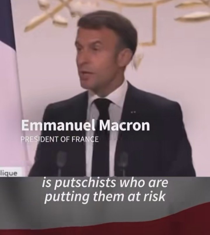 VanessaAjise's tweet photo. FRENCH AMBASSADOR TO NIGER ITTE, KICKED OUT OF THE EMBASSY amidst shouts of jubilant Nigeriens chanting-
voleur voleur voleur voleur Rober voleur voleur rober rober voleur army Rober "Satan! Thief! Satan!
See video below
#thursdayvibes #nigercoup #PEPTJudgement
#FranceMustGo https://t.co/5hiGVTLmA3