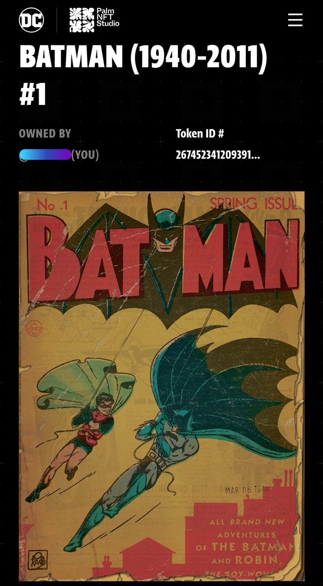king_big_papa's tweet photo. Wouldn't have expected anything other than an Uncommon copy of Batman #1 👏👏👏👏

Early access thanks to my Batcowl!✊🏼😎

Let's go!!!!! 🔥🦇😁👍

#Batman #Batcowl #BatFam #ComicBook #OgMinter #CowlHolder https://t.co/VU5qSsSQQl