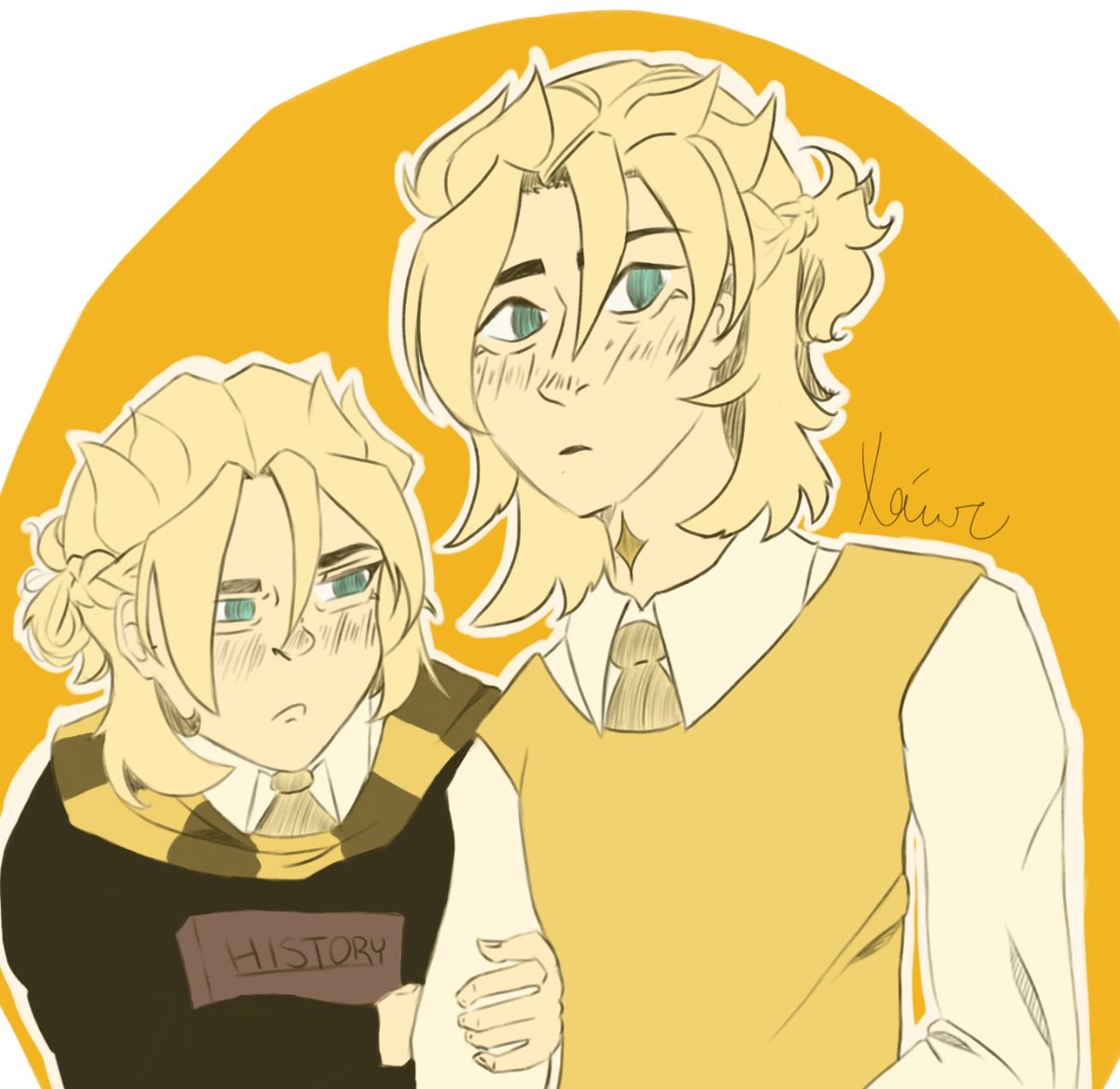 Xavier_M0N's tweet photo. Albedo and Rubedo are off to hogwarts! https://t.co/xaztenksnm