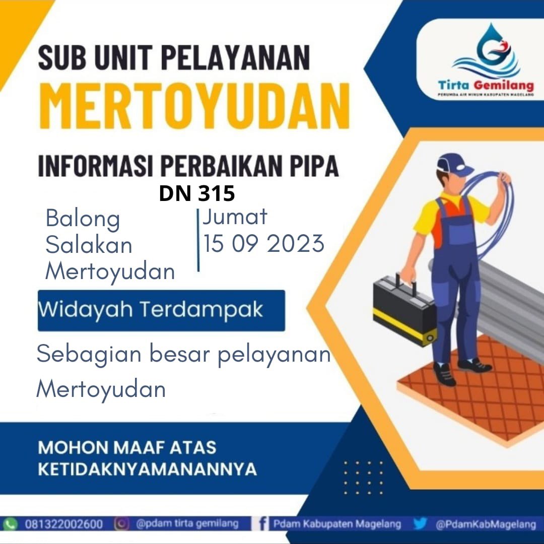 PERUMDA AIR MINUM TIRTA GEMILANG KAB. MAGELANG tweet media