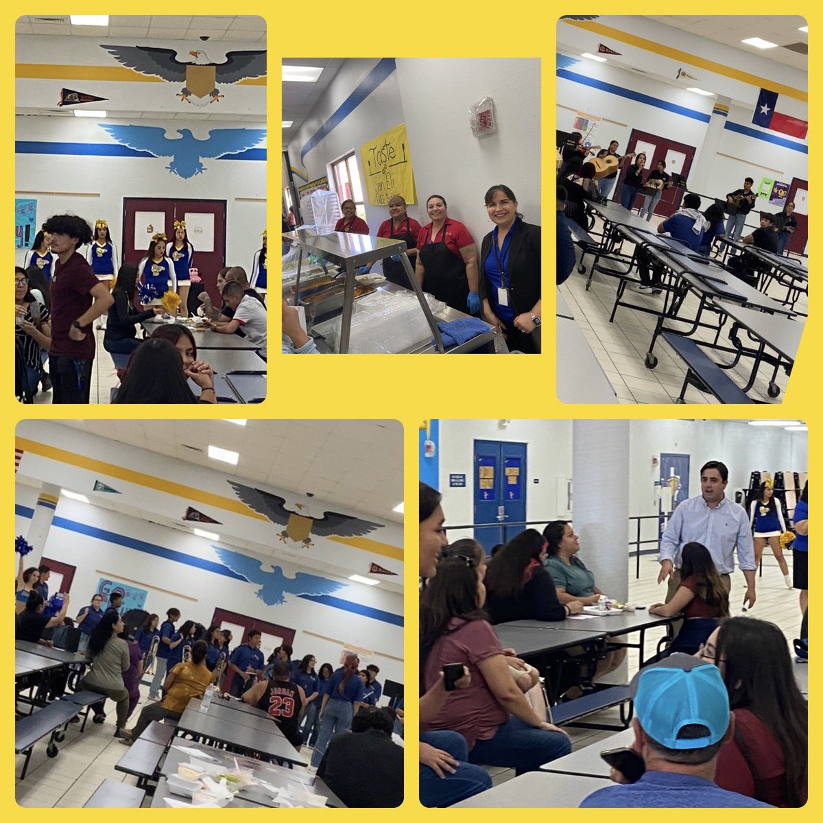 Our Parent Teacher Conference was amazing thank you to our new principal <a href="/TroyEnriquezSE/">T. Enriquez SE</a> to meet our parents. Thank you to the cafeteria to offer free samples for the parents <a href="/reyes_aggie/">𝒜ℊℊ𝒾ℯ ℛℯ𝓎ℯ𝓈 ✨</a> <a href="/bpallare/">Brenda Pallares</a> <a href="/AguileraScience/">Yvonne Aguilera</a> <a href="/SanElizarioHS/">San Elizario High School</a> #teamwork