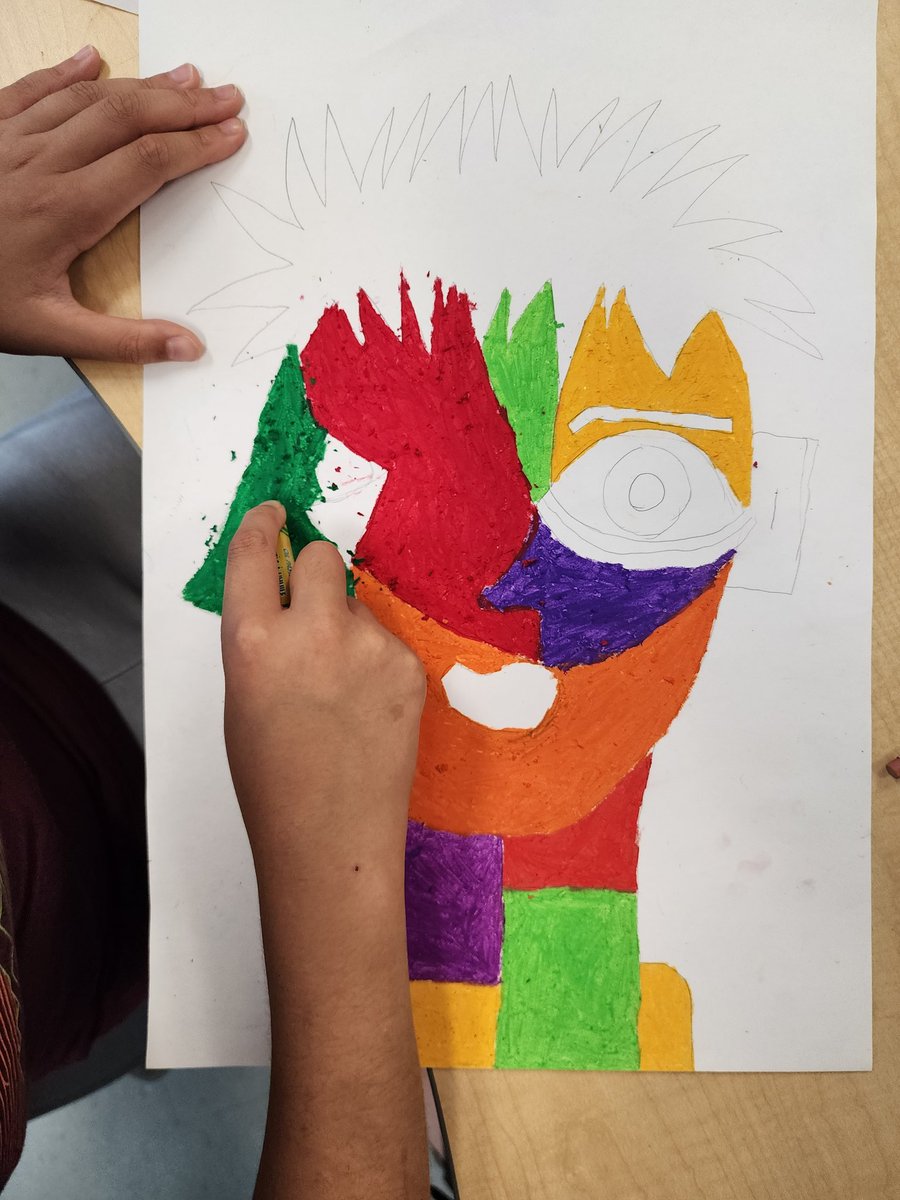 MsARTiculate's tweet photo. 🎨Exciting times in the art class! My talented gr. 6/7 students are channeling their inner Picasso with Cubist-inspired self-portraits🖌 #ArtisticJourney #Cubism #StudentArtists #jlps @JeanLumbPS_TDSB #studentart @TDSB_Arts @tdsb #teacherlife #teachersoftwitter #msarticulate https://t.co/D3rOLFon2s