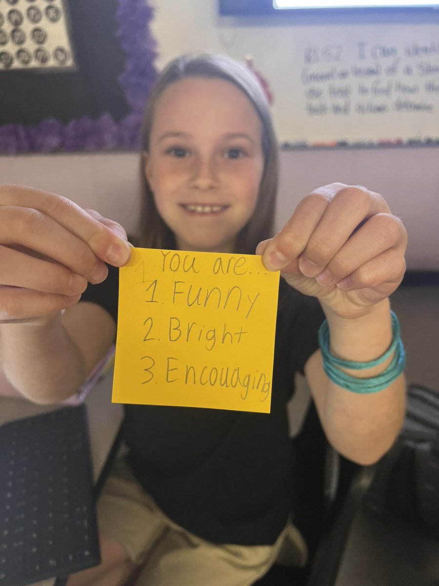 SheaLeake's tweet photo. Day 3 Arts in EducationToday we all brainstormed our good character traits, and we wrote notes to our neighbors with a list of good character traits we see in them. ❤️ Junior Auxiliary of Meridian  
#artsineducationweek #artsintegration #westisbest #LCSDexcellence  #meansmorehere https://t.co/2jvJiz5ZAs