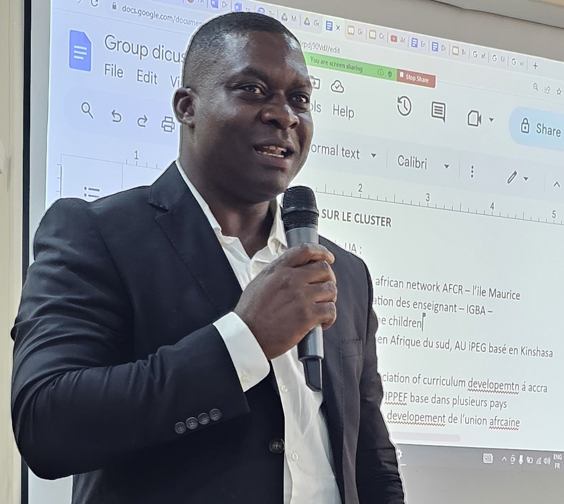 Mborongetienne's tweet photo. Grateful to contribute #Jesuit quality Education at the table of this important AU-CESA Cluster: working together for the education of the African girl/woman is not only a right but an urgent action to impart sustainable development for Africa. #JesuitEducation@MarginsofAfrica https://t.co/Re6Isn9aeH