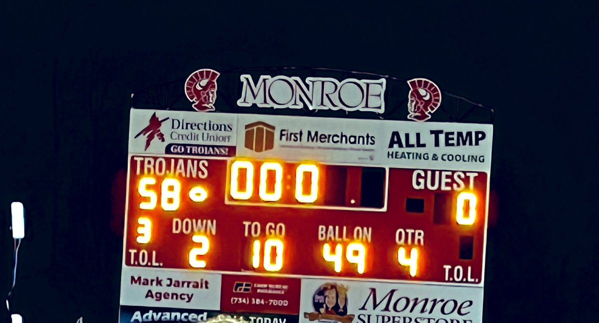 Trojans win 58-0 over Ann Arbor Skyline‼️

Back to Back shutouts and the Trojans move to 3-1! ‼️⚔️