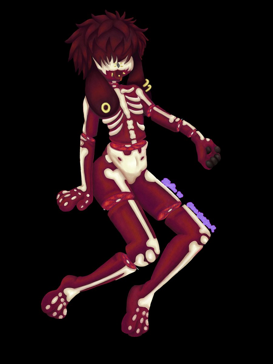 Nhyllian's tweet image. For Catelyn M of Facebook
#sliced #art #fursona #gift #painting #digitalart #digitaldrawing #skeleton #bones #art #drawing