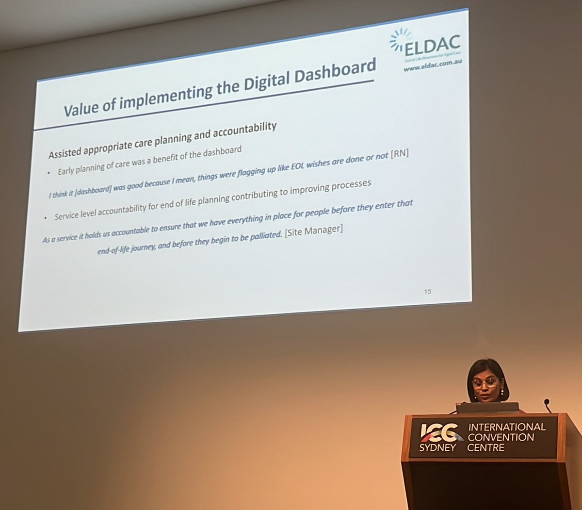 Participants found the dashboard user friendly &amp; contributed to efficiency:
‘I think it's really good because it's a visual representation of what we still have to achieve…it's linked to everything, for me, it's one less thing I have to keep track of.’ [RN] <a href="/Priankabh/">Dr Priyanka Vandersman</a> #23OPCC