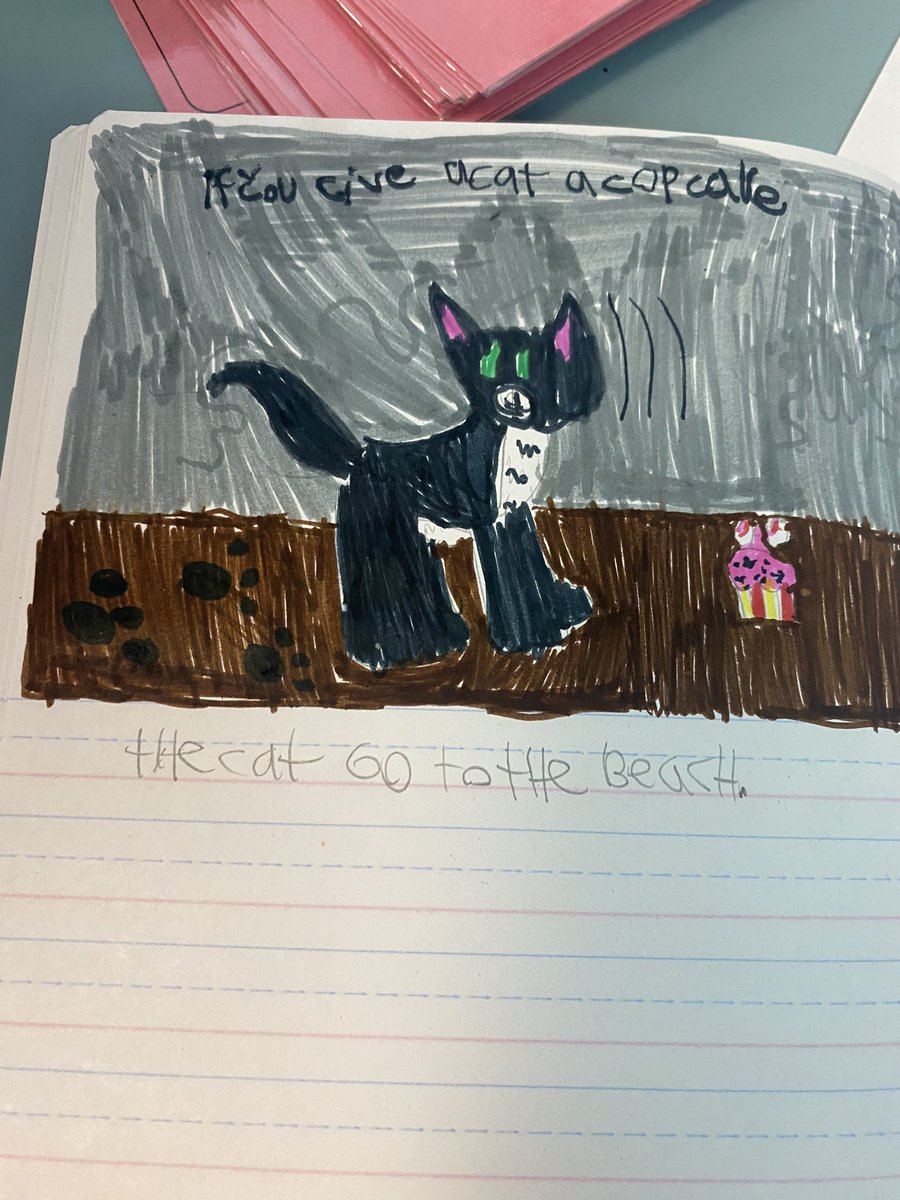 traceyfcps's tweet photo. If You Give a Cat a Cupcake-independent writing #L4LMoES https://t.co/15B8D2p8aj