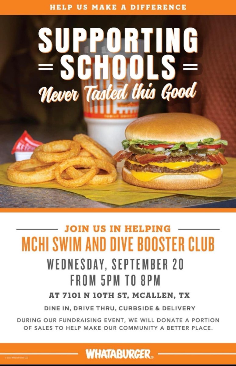Come out and support our team next Wednesday!! Make sure you go to the Whataburger on 10th and Trenton!! <a href="/McHiPride/">Dr. Albert Canales</a> <a href="/Mchi_Yearbook/">McHiYearbook&News</a> @MchiSoftball <a href="/McHiBulldogs/">Bulldog Basketball</a> <a href="/lopezjay/">McHi Athletic Pride</a> <a href="/mchiband2/">mchi.band</a> @mchi_wrestling <a href="/mchicheer/">Mchi Cheer</a> <a href="/McHi_Blitz1909/">MCHI BULLDOG BLITZ</a> <a href="/BaseballMchi/">McHi Baseball</a> <a href="/MchiCoachRangel/">Jeremy Rangel</a>