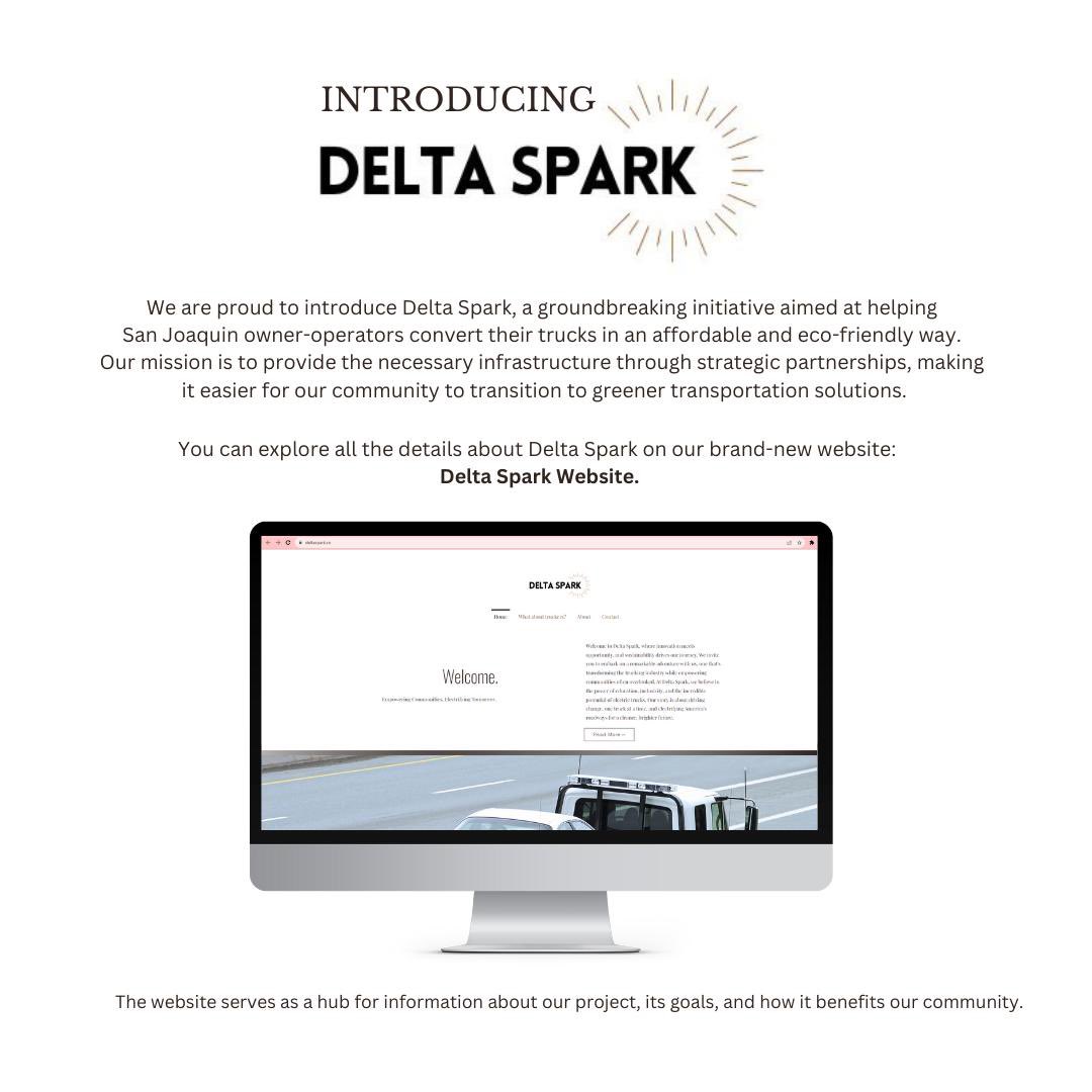 drctrucking's tweet photo. Exciting Announcement 📣

Welcome to Delta Spark, where innovation meets opportunity, and sustainability drives our journey. 

We invite you to embark on a remarkable adventure with us, one that's transforming the trucking industry while empowering communities often overlooked. https://t.co/bILyRT9Qd7