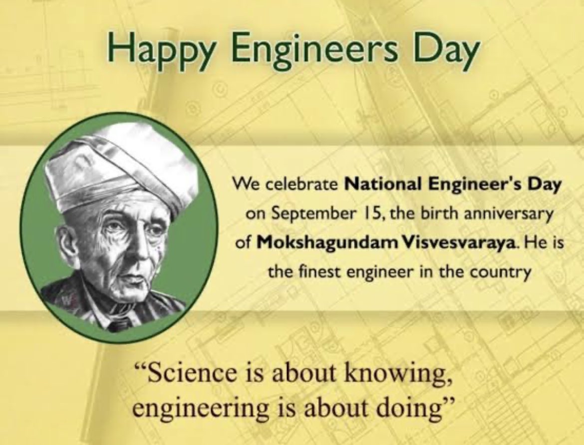 arunc3's tweet photo. Happy Engineer’s Day Everyone! https://t.co/WcZb7nuFjz