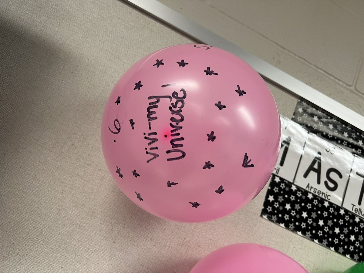 viviiannguyeen's tweet photo. @TeacherLife888 @CypressRidgeHS Today in Ms. Rubio’s class we learned about the expansion of the universe using balloons and plotting points on a graph! The farther the universe the faster it expands. https://t.co/KjW6thn4yH