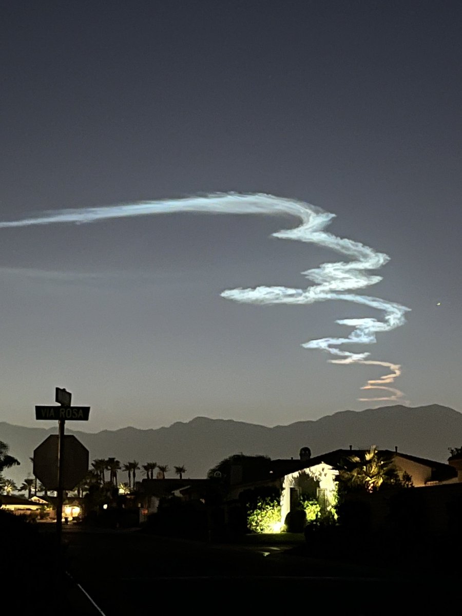 #Rocket seen from La Quinta, CA