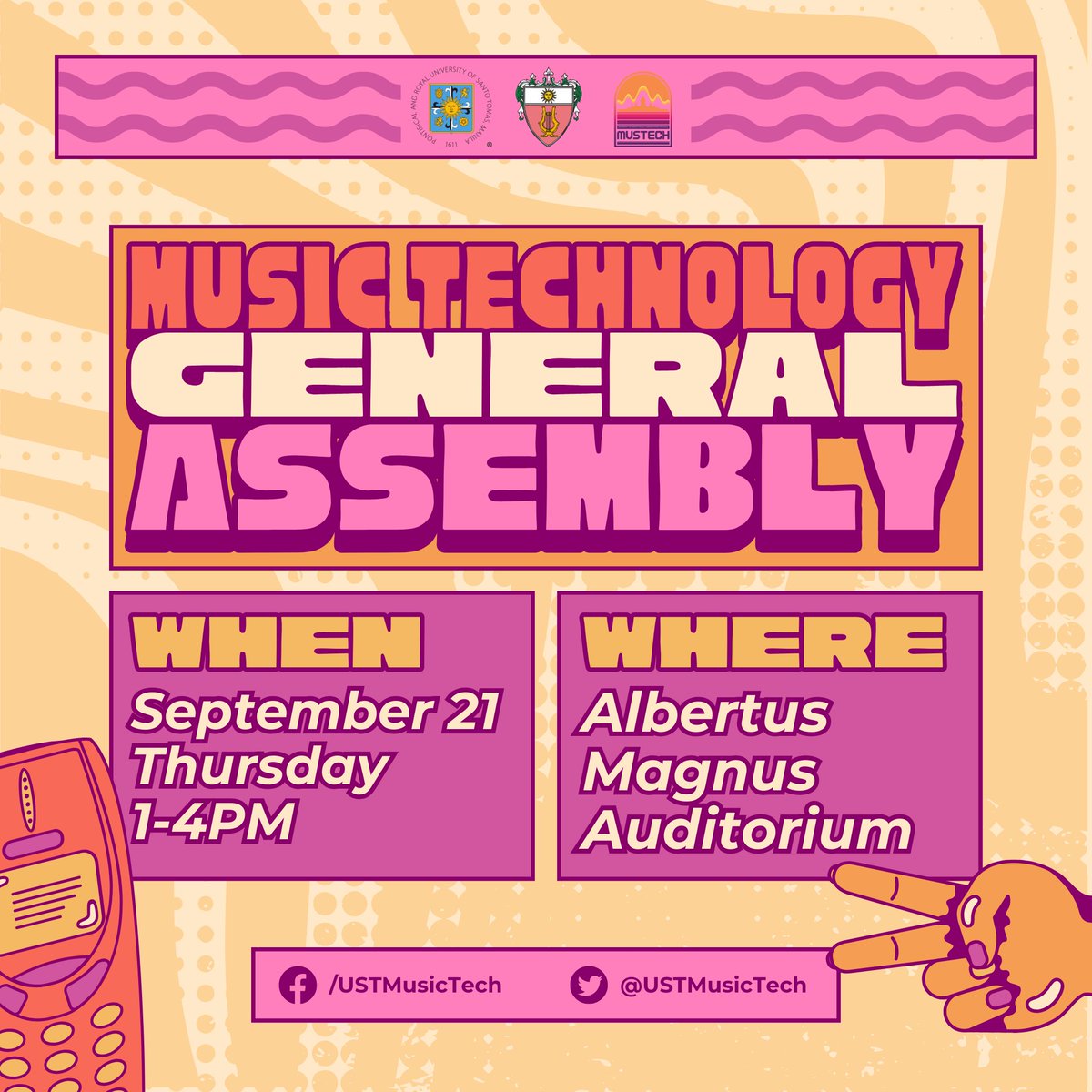 USTMusicTech's tweet photo. INVITE: MusTech General Assembly
✅ Accept 🥰🥰😇😇
❌ Decline 😡😡😤😤

Caption by @kiwihawoy 
Pubmat by @silentdraugr https://t.co/SFKwIIpfD8
