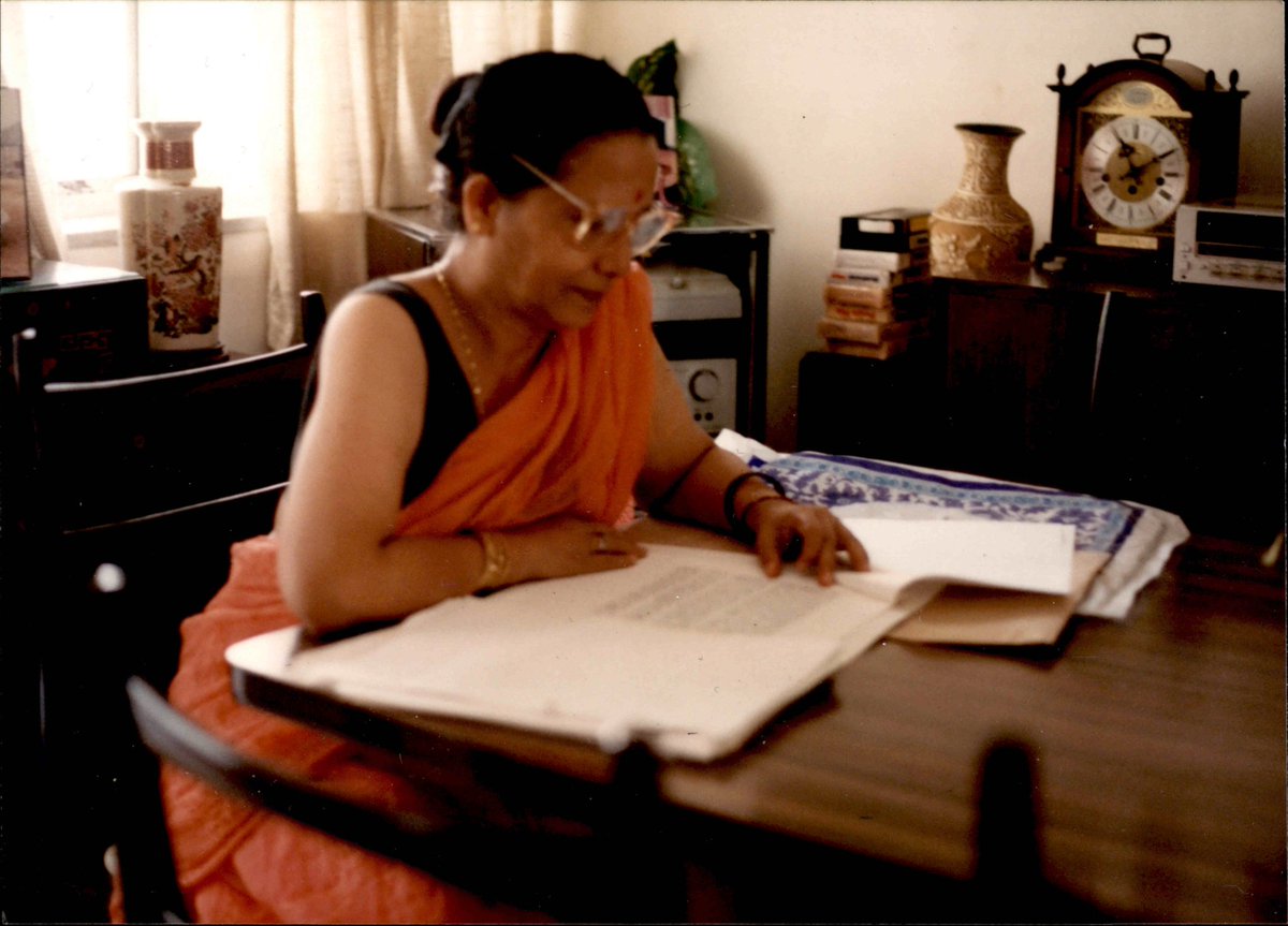 typingvanara's tweet photo. We grew up watching my mother Kamna Chandra working on screenplays and stories at our dining table. One of them was Chandni. https://t.co/954342VICp