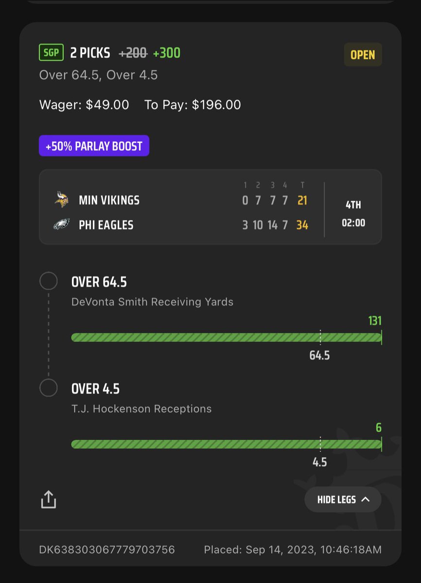 EKFecko's tweet photo. @CodyBrownBets Man big sweat there https://t.co/Ss3yhx7yuv