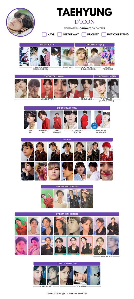BTS V ウィンパケ D/ICON セット BTS V's Enticing Solo D-ICON Issue: VICON | DIPE.CO.KR