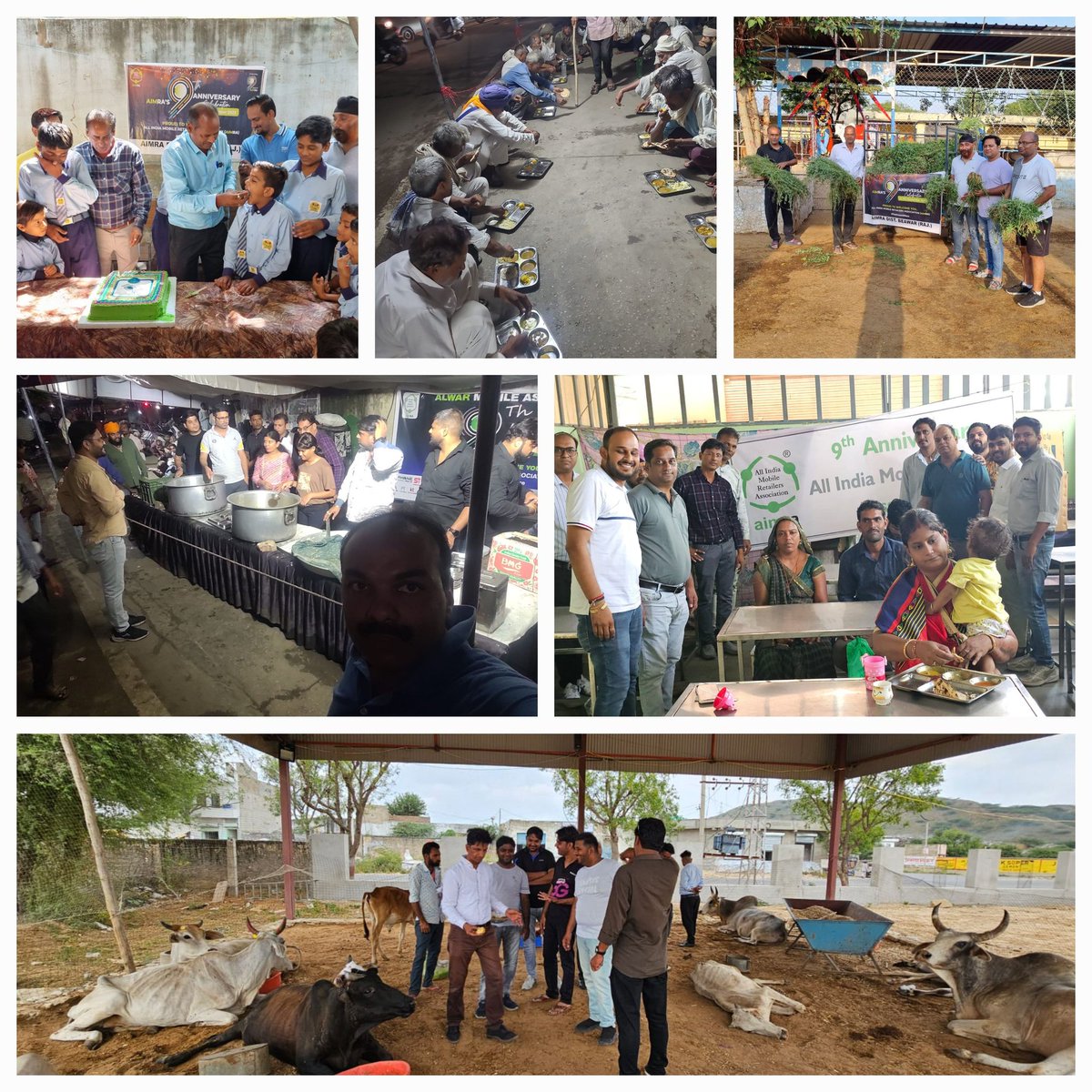 AimraIndia's tweet photo. Kudos to team Rajasthan and President Mr Sunil Gupta Ji for celebrating the 9th Anniversary in grand style across Rajasthan! 🎉🙌🇮🇳 Around 22 district locations witnessed the festivities, with 126 cakes being cut in Jaipur city alone, bringing together retailers, distributors, and brand employees. 👏 

Their efforts extended beyond mere celebration, as they also generously donated cow food and food for the needy, demonstrating their commitment to social responsibility. Additionally, a successful blood donation camp was organized, emphasizing the importance of giving back to the community. 🐄❤️

This anniversary celebration has undoubtedly promoted unity and togetherness throughout the state, fostering a sense of camaraderie among all participants. 🤝 Let's celebrate this remarkable achievement and the impactful initiatives undertaken by #TeamRajasthan & #PresidentSunilGupta, #SunilModi, #HarnamSingh
#SandeepAneja

#RajasthanPride #AnniversaryCelebration #CommunityEngagement 🎊🎂🍰🩸🏥🌾🤲💪🚀🤝🙏

#SocialResponsibility #GivingBack #UnityInDiversity #CelebratingWithPurpose #MakingADifference #CommunitySupport #ServiceToSociety #RajasthanStrong #TogetherWeStand #9thanniversary 

@Xiaomi @XiaomiIndia @realmeIndia @realmeglobal @Apple @SamsungIndia @Samsung  @OPPOIndia @oppo @Vivo_India @OnePlus_IN @NokiamobileIN @reliancejio @GoogleIndia 

@Bajaj_Finserv  @Paytm @PineLabs @TVSCredit @HomeCredit_In @hdbfsl @ZestMoney @Meta @PineLabs @Meta

@HDFC_Bank @IDFCFIRSTBank @ICICIBank @TheOfficialSBI
@KotakBankLtd 

@DPIITGoI @minmsme @YASMinistry