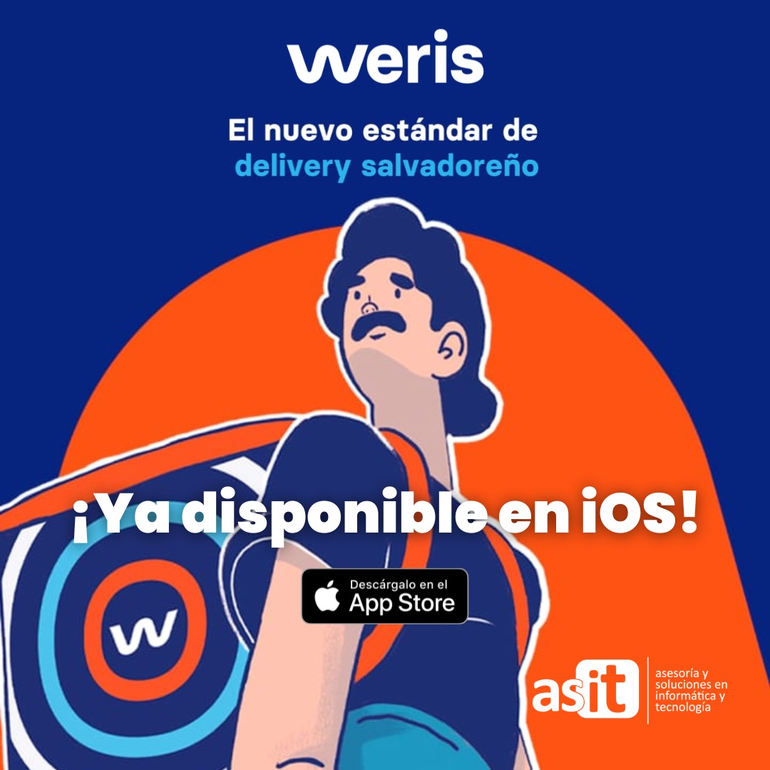 Búscanos en <a href="/werisapp/">Weris.app</a> con toda nuestra línea de tecnología, accesorios inteligentes, accesorios gammer con garantía en todos nuestros productos.

Descarga para iOS:
apps.apple.com/sv/app/weris/i…