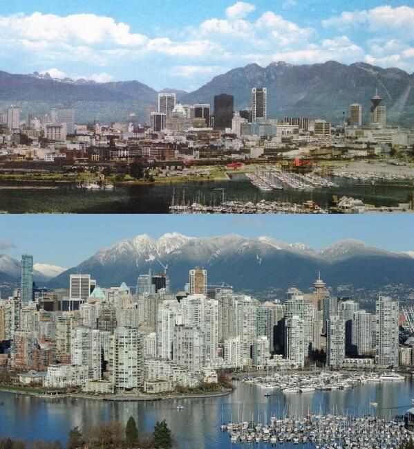 .#TBThursday, #Vancouver then and now-1970s and 2014. #ThePlacetoBe 
@VancouverPD #JoinVPD