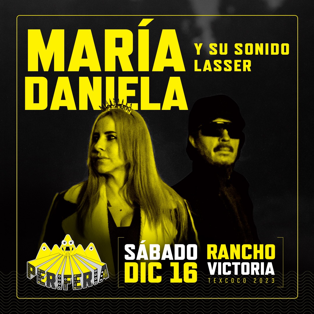 Cerramos esta puerta dimensional con broche de oro 🪙🪙

La magia del electro pop nos explotará el corazón ❤️ ❤️

Bailaremos al ritmo de luces y estroboscopios con María Daniela y su Sonido Láser, nuestros últimos talentos confirmados... 🔥🙌

#Periferia2023
#Texcoco