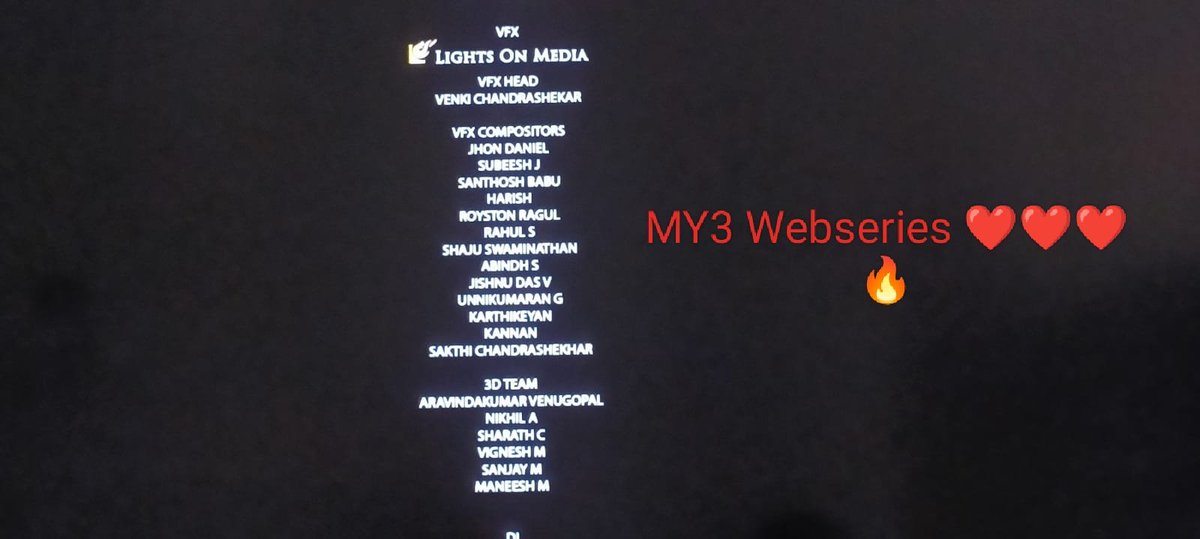 Dir_Suresheav's tweet photo. We are happy to associate with #MY3 team &amp; Trendloud team for VFX!! Thank you for this wonderful opportunity!!! ❤️❤️❤️🔥

@ihansika @imKBRshanthnu
@themugenrao @rajeshmdirector
@Trendloud @disneyplusHSTam

#LightsonMedia ❤️ https://t.co/VS0DCUrhqQ