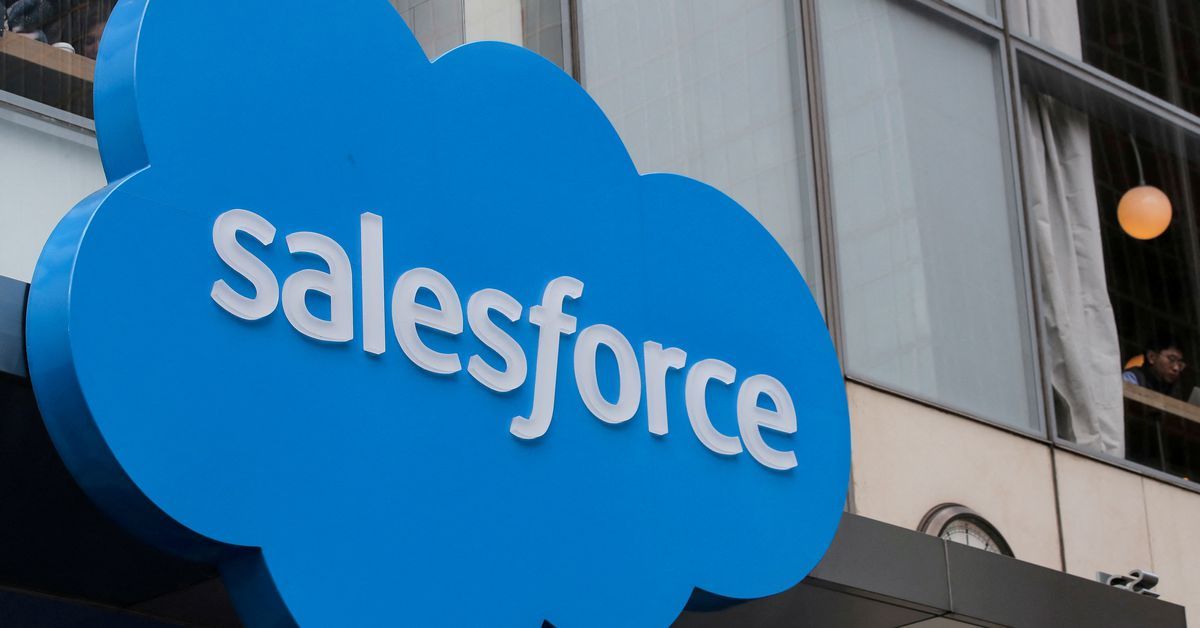 Reuters's tweet photo. Salesforce to hire 3,300 people after layoffs earlier this year- Bloomberg News https://t.co/gpiYKN9G4z https://t.co/7ZmWNrMUJO